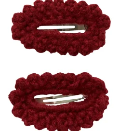 Lil Atelier Hårspænder|Hårpynt|Hårspænder - 2-pak - NmfFacc - Red Dahlia