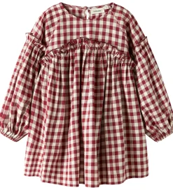 Børn Lil Atelier Kjoler>Kjole - NmfRio - Red Dahlia