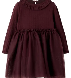 Børn Lil Atelier Kjoler|Lil' Atelier Kjole - NmfSolange - Catawba Grape