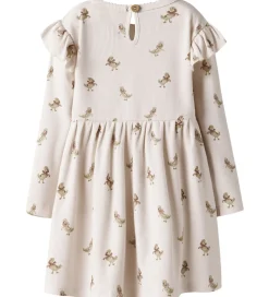 Børn Lil Atelier Kjoler|Juletøj|Lil' Atelier Kjole - Rib - NbfLavo - Almost Mauve/Goose