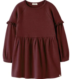 Børn Lil Atelier Kjoler|Lil' Atelier Kjole - Strik - NmfThora - Catawba Grape