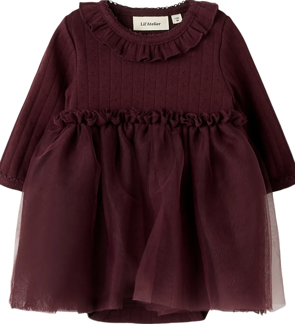 Børn Lil Atelier Bodyer>Lil' Atelier Kjolebody L/Æ