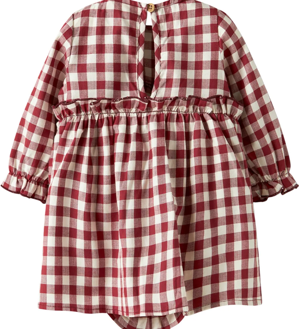 Børn Lil Atelier Bodyer>Kjolebody l/æ - NmfRio - Red Dahlia