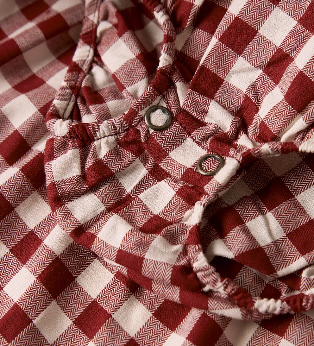 Børn Lil Atelier Bodyer>Kjolebody l/æ - NmfRio - Red Dahlia