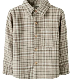 Børn Lil Atelier Skjorter|Skjorte - NmmRebel - Sepia Tint