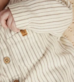 Børn Lil Atelier Bodyer|Skjortebody l/æ - NbmFelixo - Turtledove/Sepia Tint