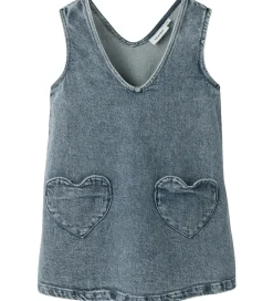 Børn Lil Atelier Kjoler|Lil' Atelier Spencer - NmfLulia - Medium Blue Denim
