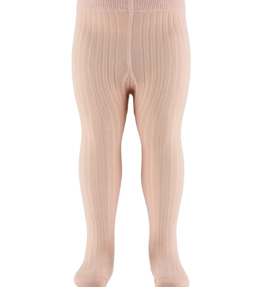 Børn Lil Atelier Strømpebukser|Strømpebukser - Rib - NbfIlso - Cameo Rose