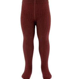 Børn Lil Atelier Strømpebukser>Strømpebukser - Rib - NbfIlso - Hot Chocolate