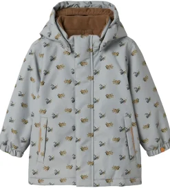 Børn Lil Atelier Vinterjakker|Lil' Atelier Vinterjakke - NmmLasnow10 - Ultimate Grey/Airplanes