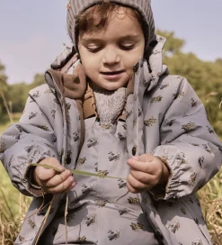 Børn Lil Atelier Vinterjakker|Lil' Atelier Vinterjakke - NmmLasnow10 - Ultimate Grey/Airplanes