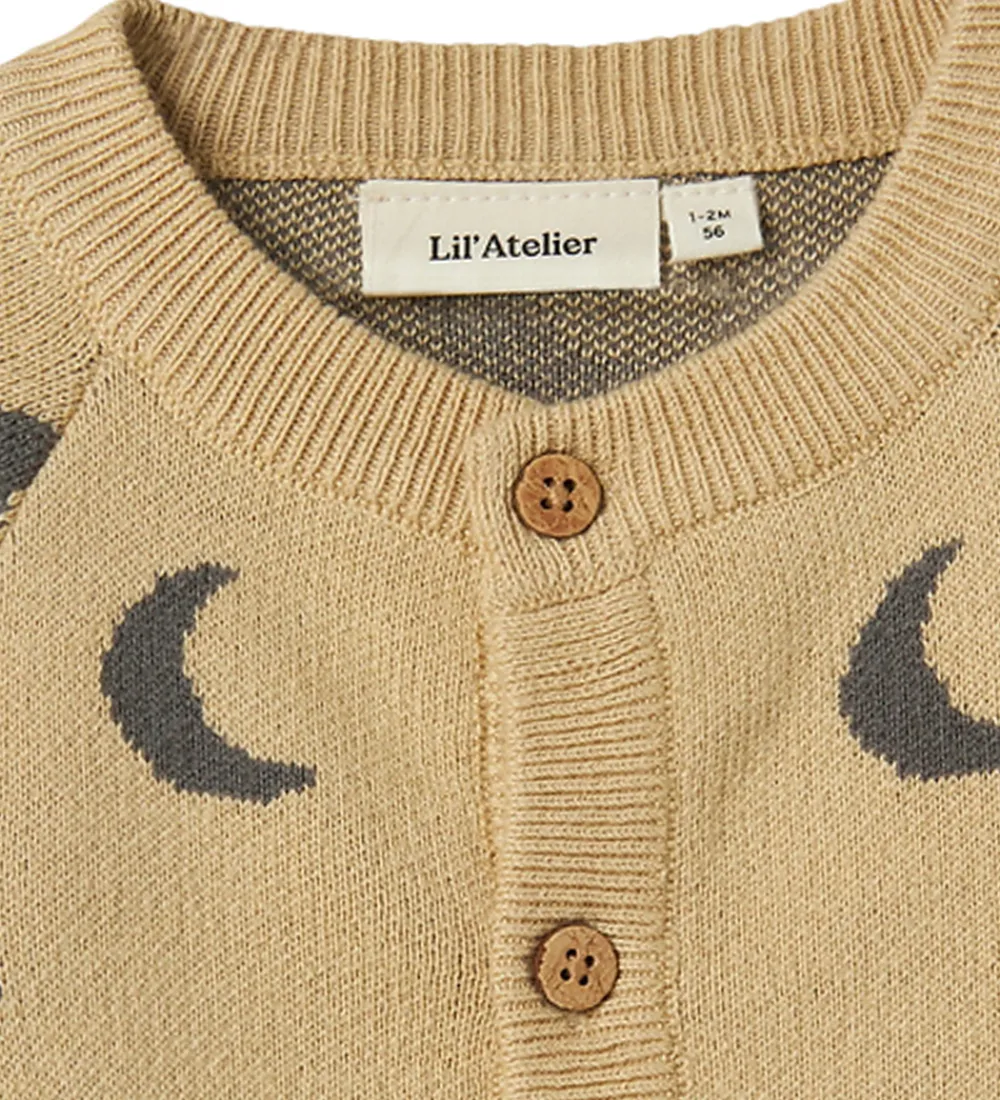 Børn Lil Atelier Striktrøjer|Lil'Atelier Cardigan - Strik - NbmLulio - Mojave Desert