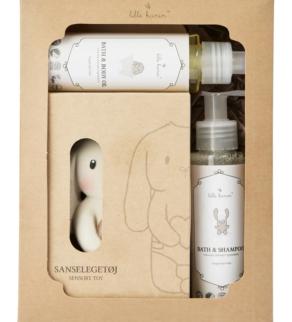 Lille Kanin Pleje- Og Toiletartikler>Gaveæske - Sansekanin & Bad