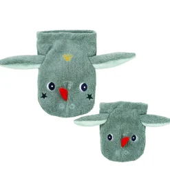 Lilliputiens Vaskeklude>Badehandske -2-Pak - Joe - Grøn