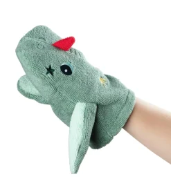 Lilliputiens Vaskeklude>Badehandske -2-Pak - Joe - Grøn