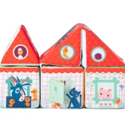 Lilliputiens Stablelegetøj|Stableklodser - Farm House Stacking Cubes