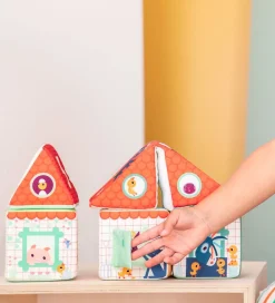 Lilliputiens Stablelegetøj|Stableklodser - Farm House Stacking Cubes