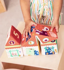 Lilliputiens Stablelegetøj|Stableklodser - Farm House Stacking Cubes