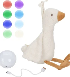 Little Dutch Natlamper|Lamper|Bamse m. Lyd/Lys - Krammegås - Hvid