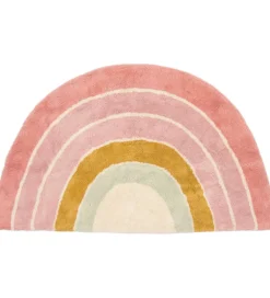 Børn Little Dutch Tæpper|Gulvtæpper|Gulvtæppe - 80x130 cm - Pink Regnbue