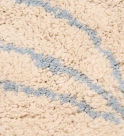 Børn Little Dutch Tæpper|Gulvtæpper|Gulvtæppe - 102x118 cm - Blå Svamp