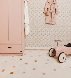 Little Dutch Tæpper|Gulvtæpper|Gulvtæppe - 120x170 cm - Beige m. Pink Prikker