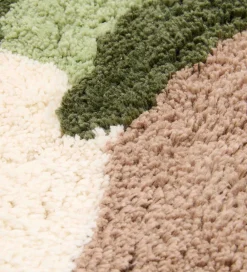 Børn Little Dutch Tæpper|Gulvtæpper|Gulvtæppe - 100x110 cm - Olive m. Traktor