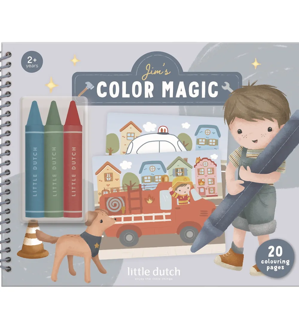 Little Dutch Kreativ Leg|Bøger>Malebog - Blue