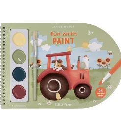 Little Dutch Malebog|Malebog m. Vandfarver/Pensel - Little Farm