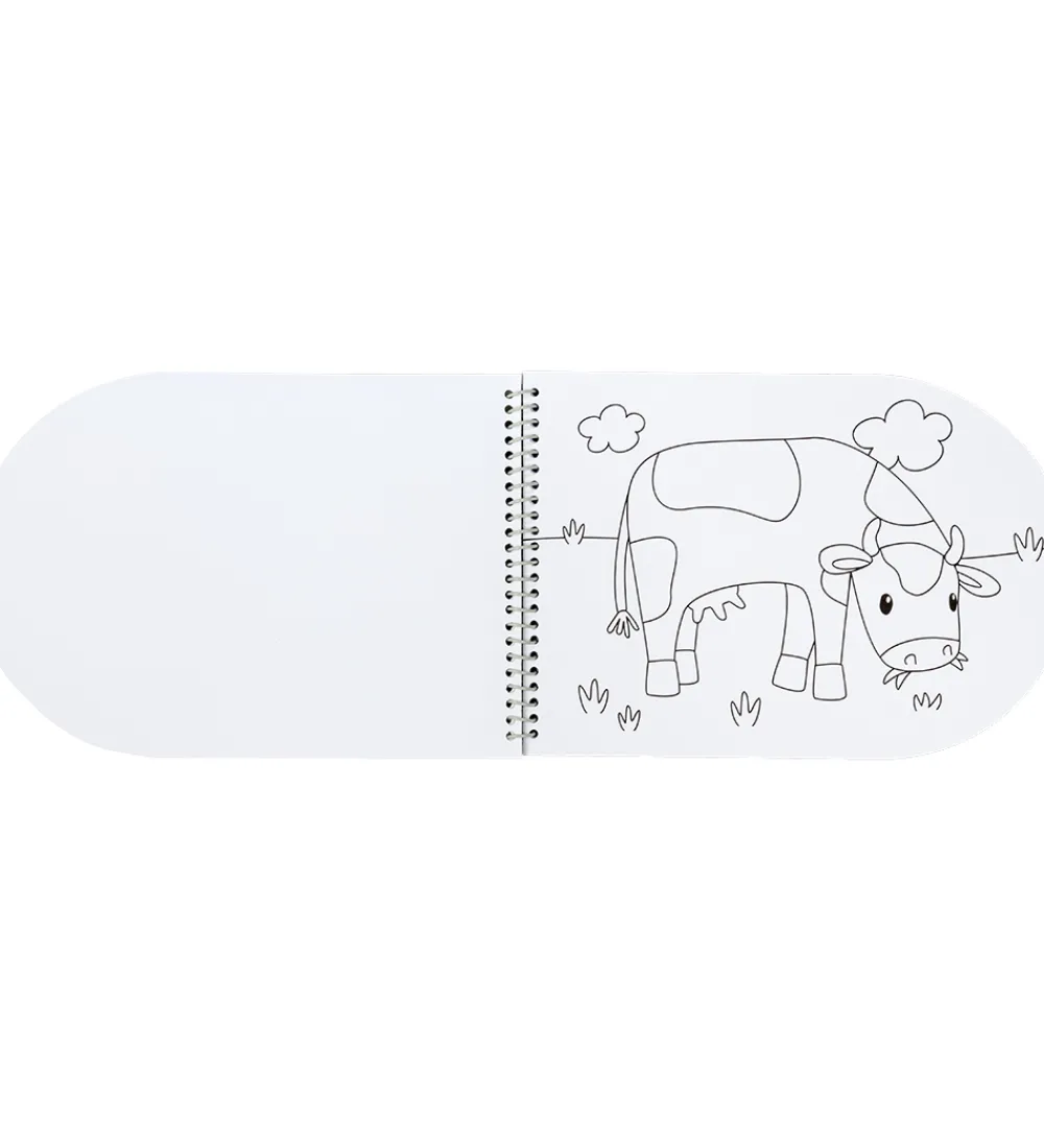 Little Dutch Malebog|Malebog m. Vandfarver/Pensel - Little Farm