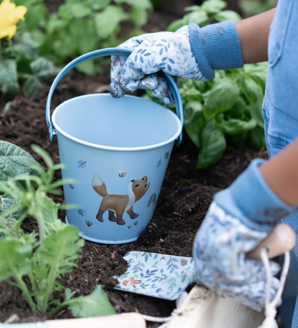 Little Dutch Strandlegetøj>Spand - Forest Friends - Blå