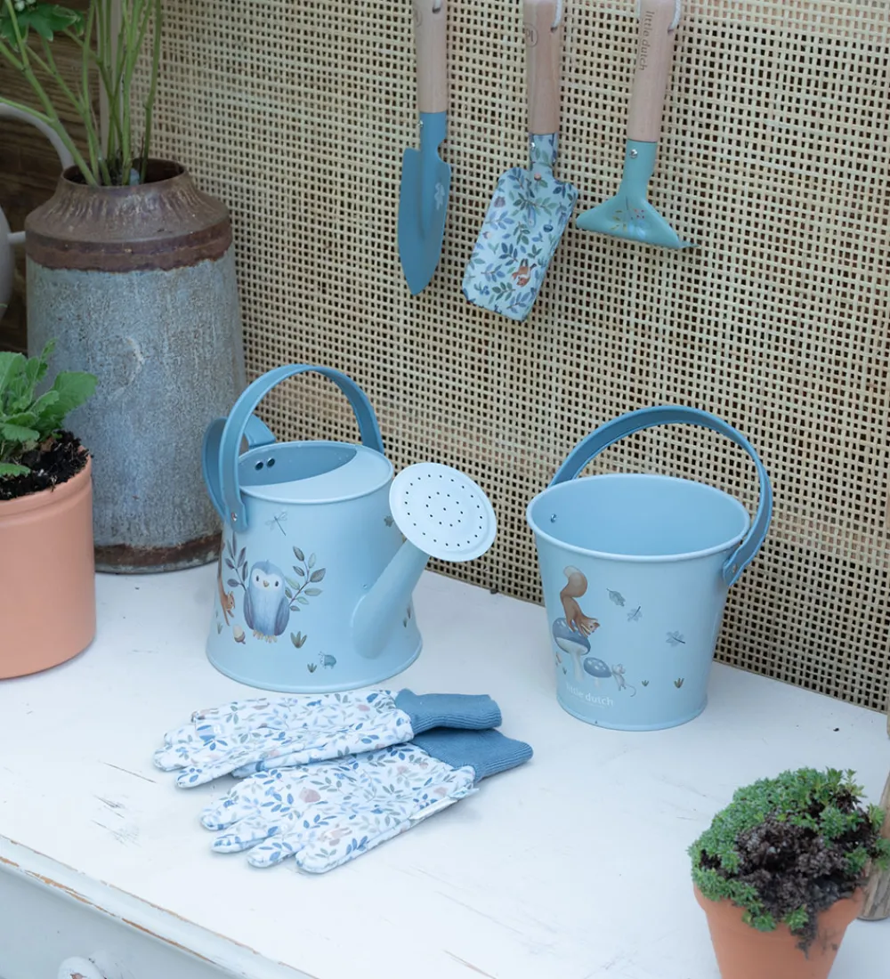 Little Dutch Strandlegetøj>Spand - Forest Friends - Blå