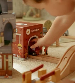 Little Dutch Trælegetøj|Stablekasser m. 6 Biler - Træ - Multi