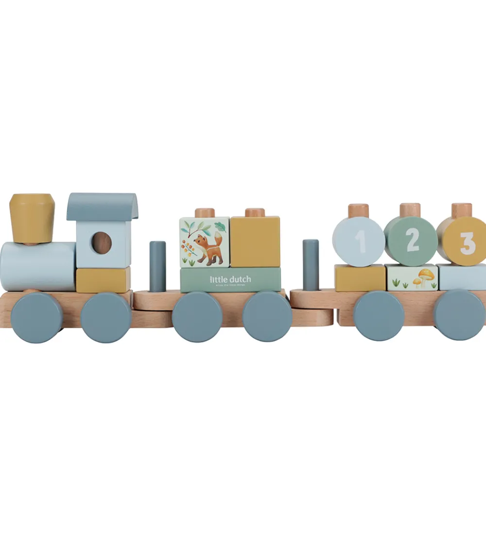 Little Dutch Stablelegetøj|Stabletog - Træ - 17 Dele - Forest Friends