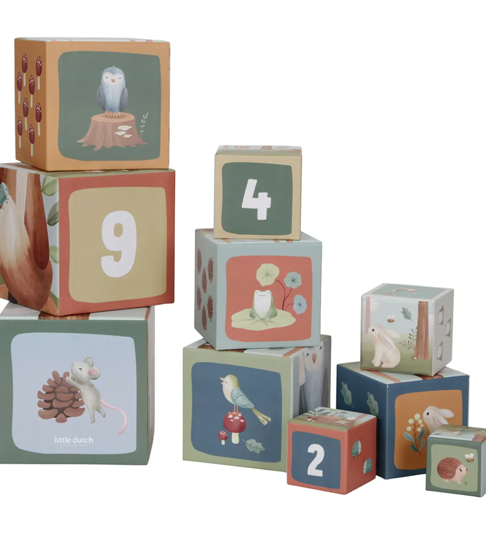 Little Dutch Stablelegetøj|Stabletårn - 10 Dele - Forest Friends