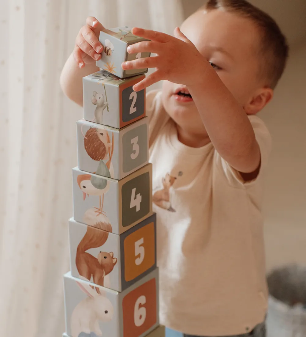 Little Dutch Stablelegetøj|Stabletårn - 10 Dele - Forest Friends