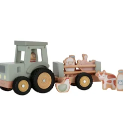 Little Dutch Traktorer|Traktor m. Trailer - Træ - Little Farm