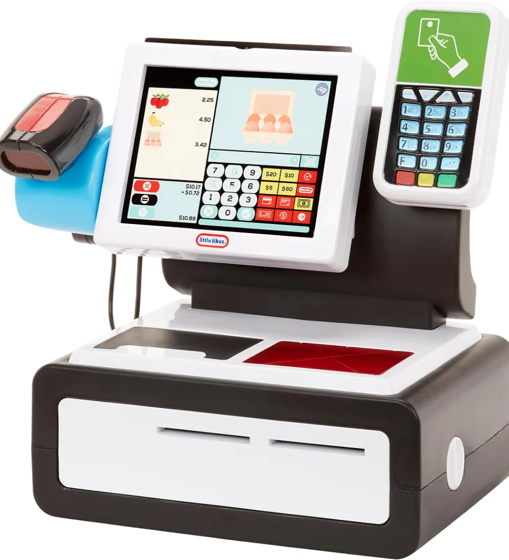 Little Tikes Udeleg Og Udendørs Legetøj|Babylegetøj>Kasseapparat m. Lys/Lyd - First Self Checkout Stand