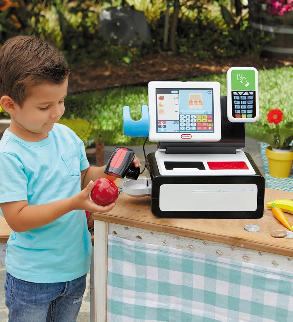 Little Tikes Udeleg Og Udendørs Legetøj|Babylegetøj>Kasseapparat m. Lys/Lyd - First Self Checkout Stand
