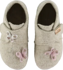 Living Kitzbühel Hjemmesko>Hjemmesko - Uld - Sissi Schmetterling - Oat Mil