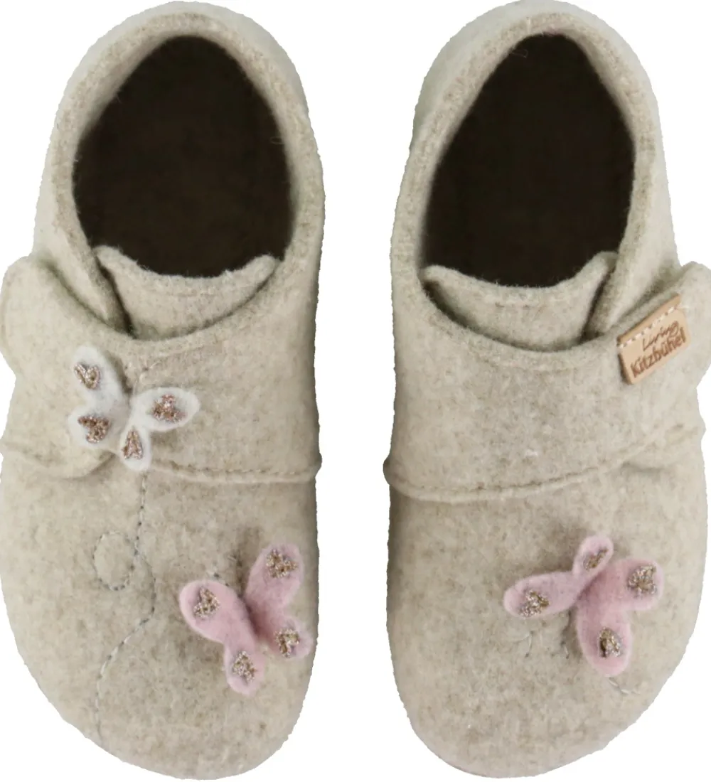 Living Kitzbühel Hjemmesko>Hjemmesko - Uld - Sissi Schmetterling - Oat Mil