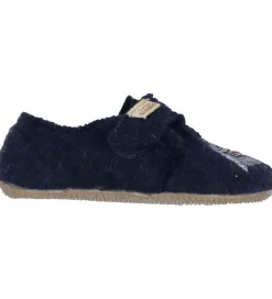 Living Kitzbühel Hjemmesko>Hjemmesko - Uld - Nachtblau m. T-rex