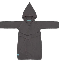 Børn Lässig Badekåber|Badekåbe - Musselin - 12-18 mdr - Anthracite