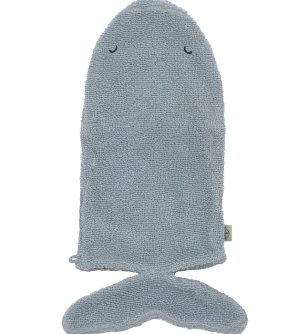 Lässig Vaskeklude|Vaskehandske - Hval - Blå