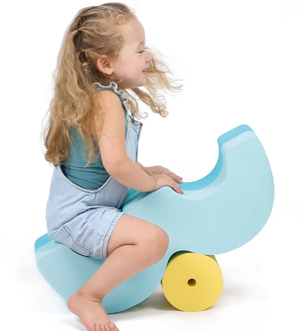 Ludi Tumledyr|Motorisk Legetøj>Motorikklodser - Skum - Blå/Gul