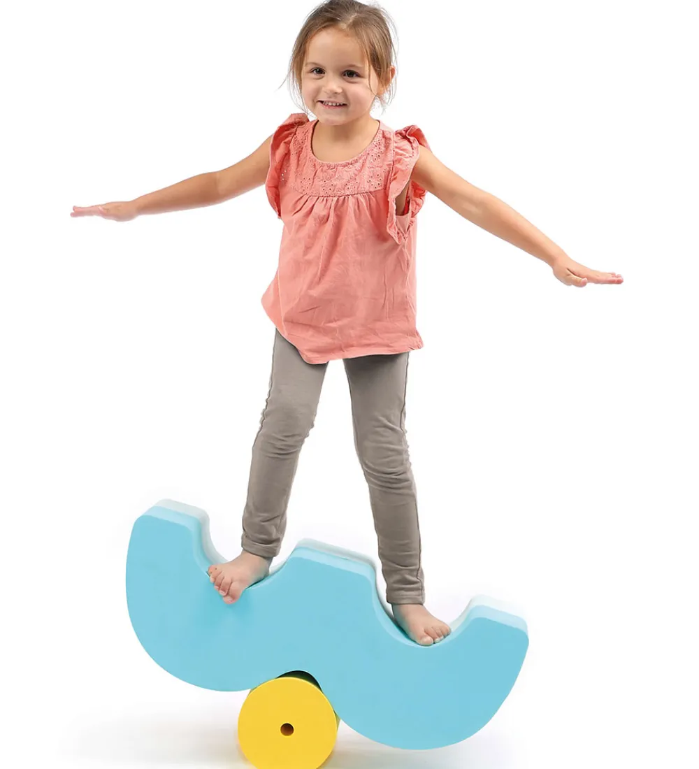 Ludi Tumledyr|Motorisk Legetøj>Motorikklodser - Skum - Blå/Gul