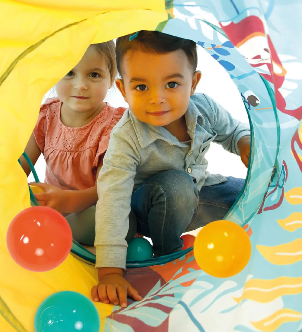 Ludi Legetelte|Legetelte>Pop-Up Legetelt m. Tunnel Og Bolde - Multi