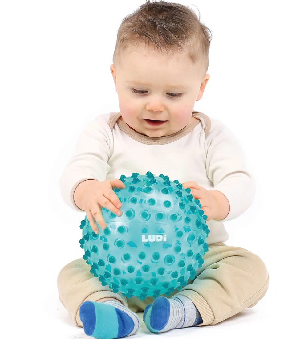 Ludi Bolde>Sansebold - 20 cm - Blå m. Massageknopper