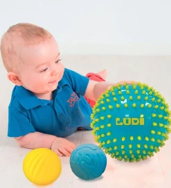 Ludi Bolde></noscript>Sansebolde - 3 stk. - Blå