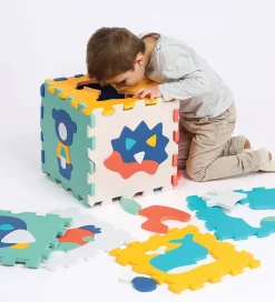 Ludi Legetæpper Og Legegulve|Skumgulv - Med Dyr - 9 stk. - Multi